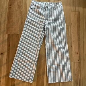 Striped White and Black Pants